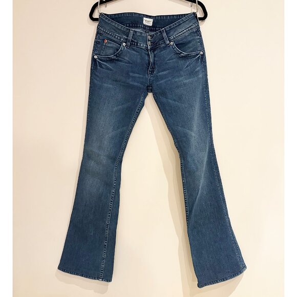 Hudson Jeans Flared Low Rise Denim Womens Size 27 - Picture 2 of 7